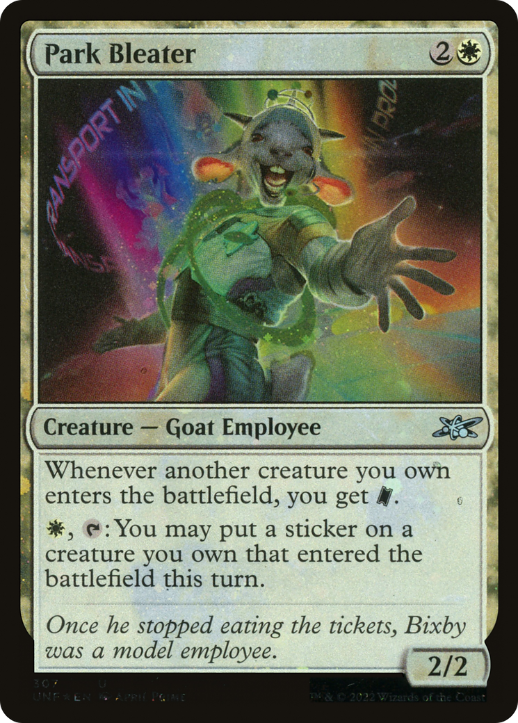 Park Bleater (UNF-307) - Unfinity Galaxy Foil [Uncommon]
