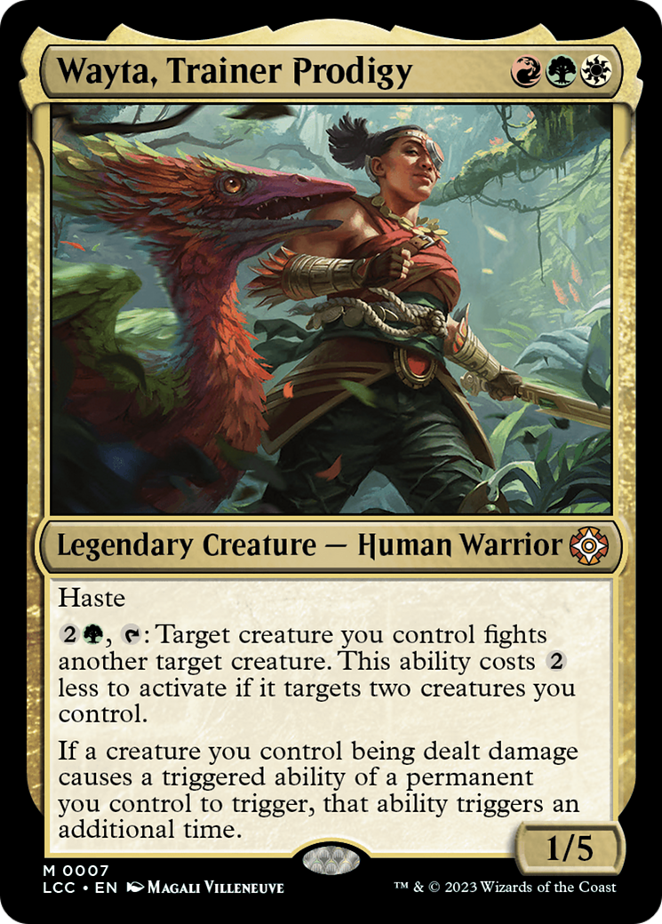 Wayta, Trainer Prodigy (LCC-007) - The Lost Caverns of Ixalan Commander [Mythic]