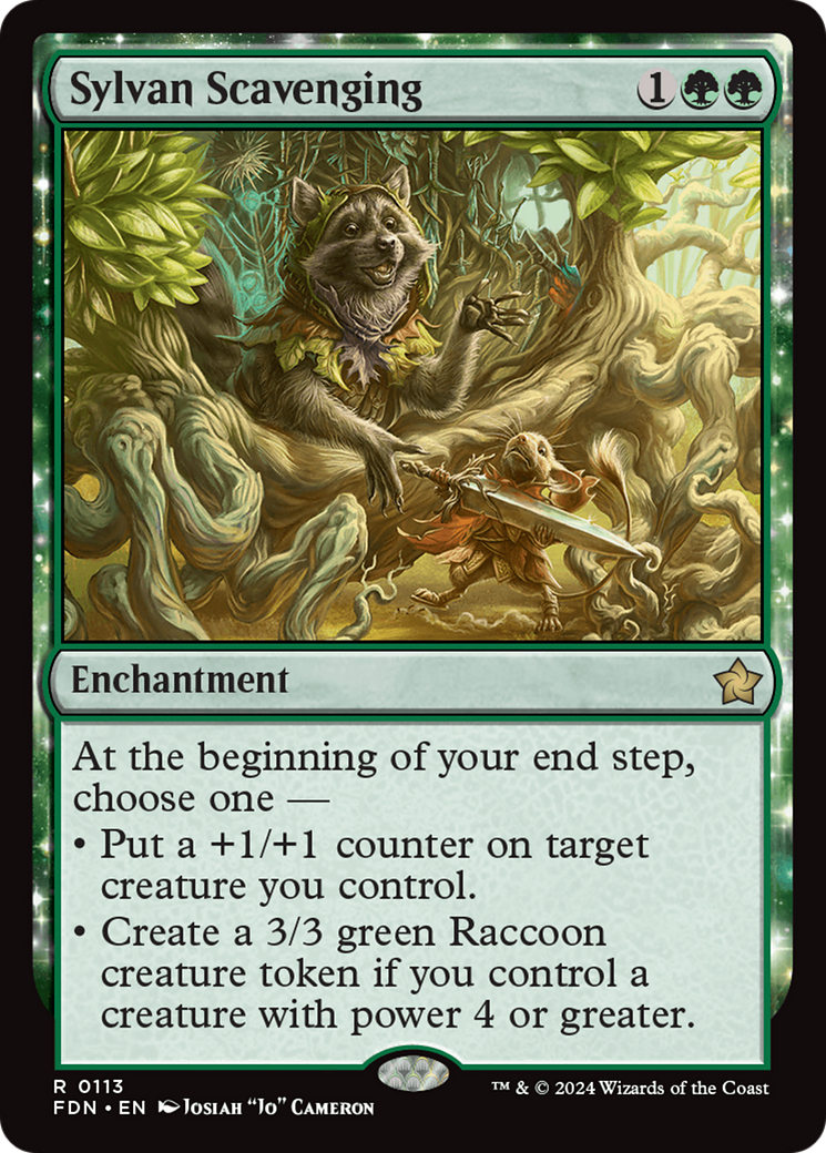 Sylvan Scavenging (FDN-113) - Foundations Foil [Rare]