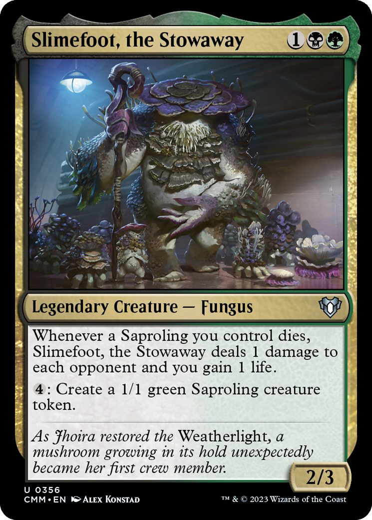 Slimefoot, the Stowaway (CMM-356) - Commander Masters [Uncommon]
