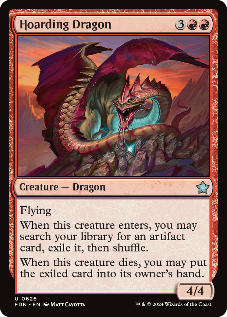 Hoarding Dragon (FDN-626) - Foundations [Uncommon]