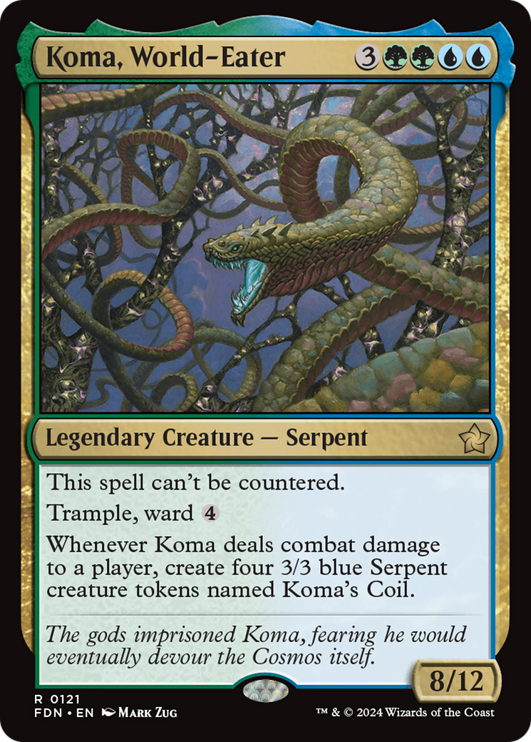 Koma, World-Eater (FDN-121) - Foundations [Rare]