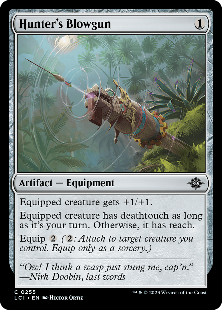Hunter's Blowgun (LCI-255) - The Lost Caverns of Ixalan [Common]