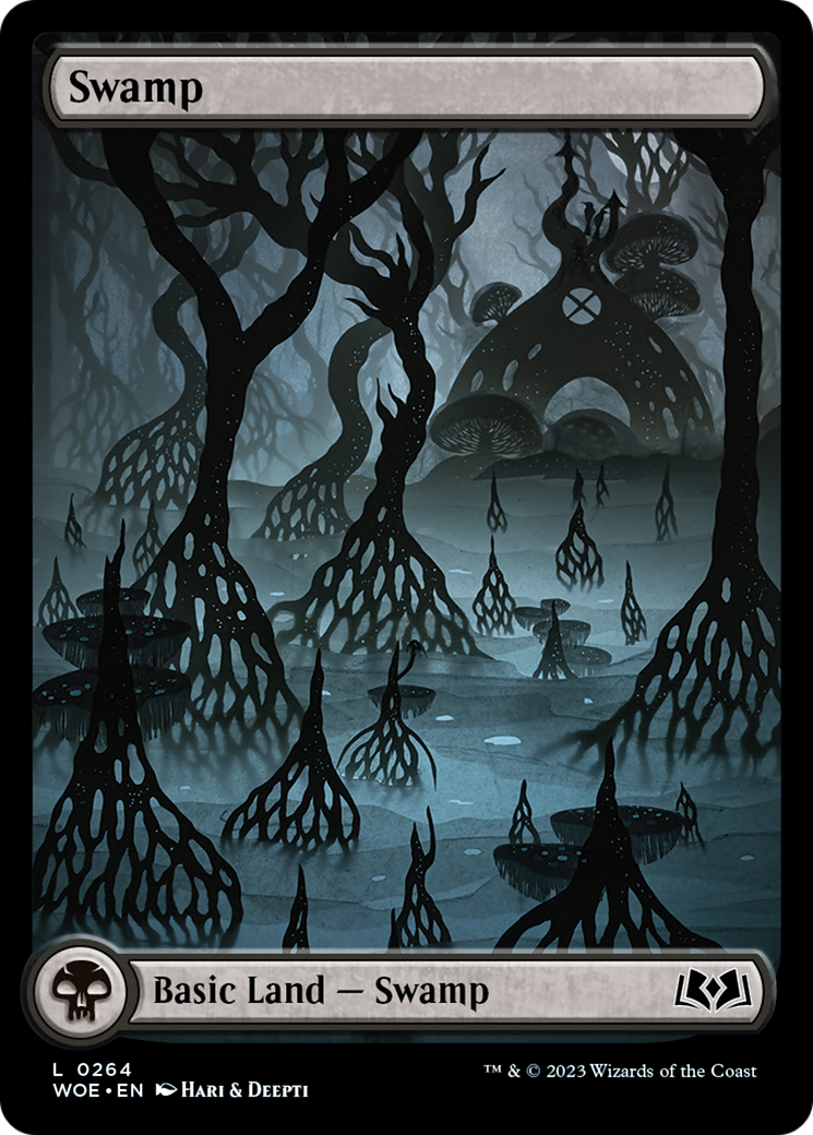 Swamp (WOE-264) - Wilds of Eldraine: (Full Art) [Common]