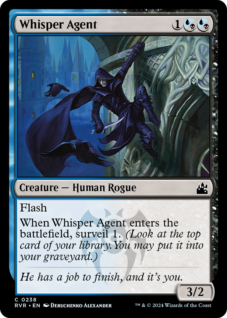 Whisper Agent (RVR-238) - Ravnica Remastered [Common]