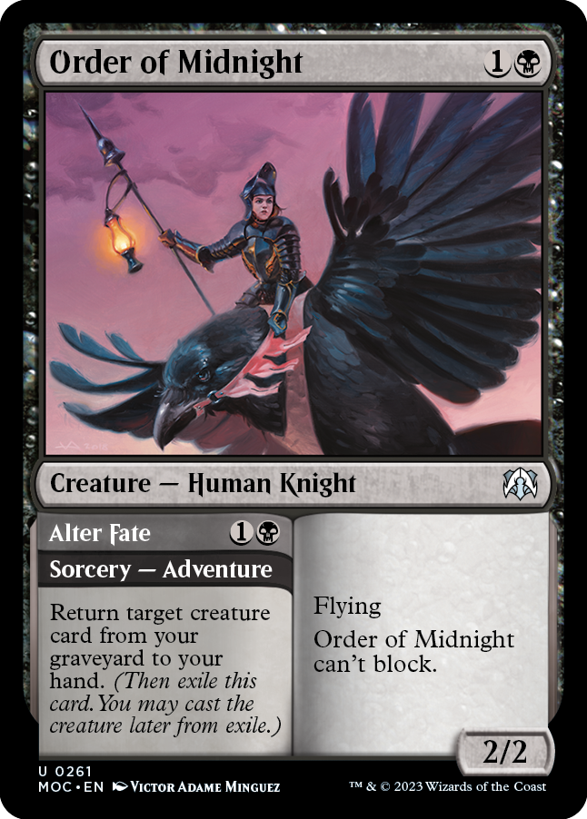 Order of Midnight // Alter Fate (MOC-261) - March of the Machine Commander [Uncommon]
