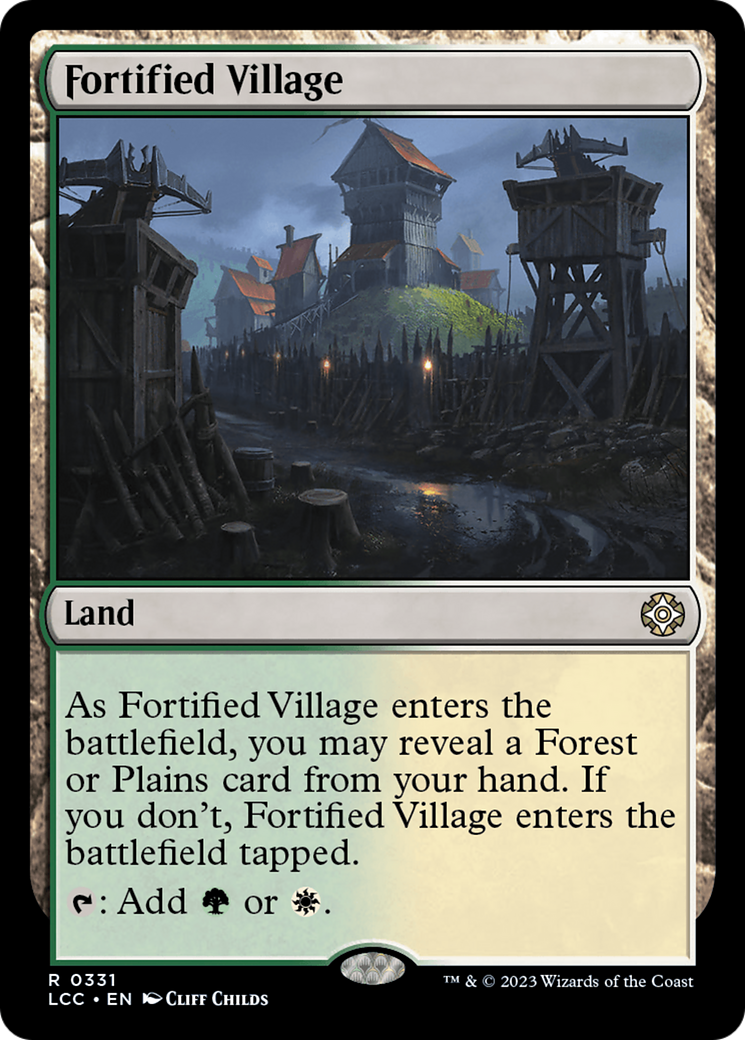 Fortified Village (LCC-331) - The Lost Caverns of Ixalan Commander [Rare]