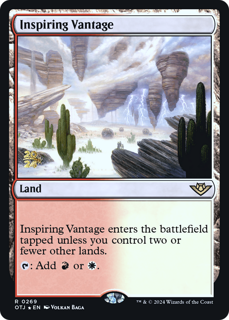 Inspiring Vantage (POTJ-269S) - Outlaws of Thunder Junction Promos Foil [Rare]