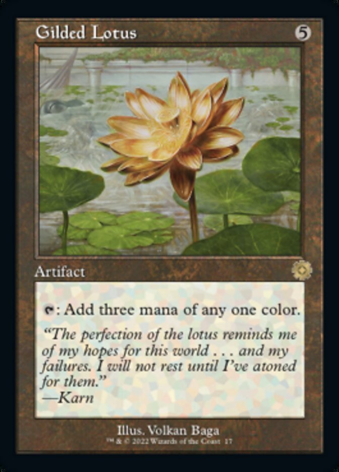 Gilded Lotus (BRR-017) - The Brothers' War Retro Artifacts [Rare] Retro Frame