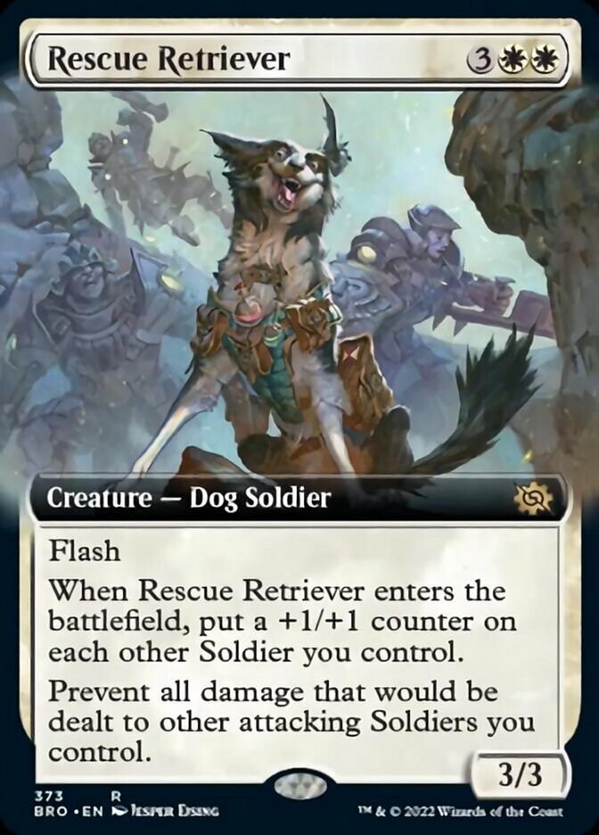 Rescue Retriever (BRO-373) - The Brothers' War: (Extended Art) [Rare]