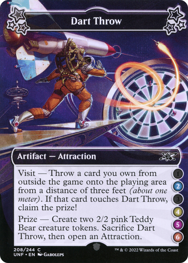 Dart Throw (UNF-208C) - Unfinity Foil [Common]