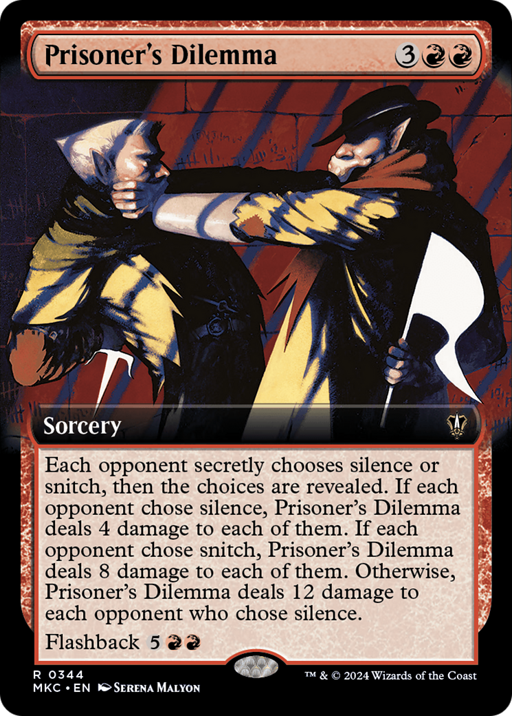 Prisoner's Dilemma (MKC-344) - Murders at Karlov Manor Commander: (Extended Art) [Rare]