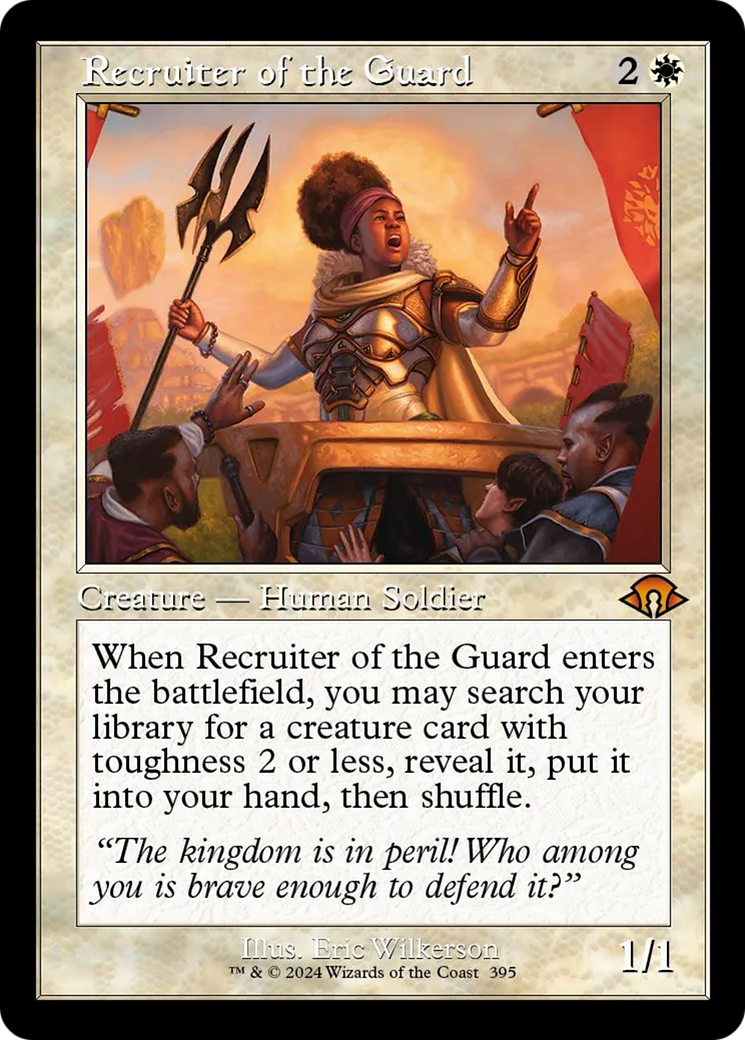 Recruiter of the Guard (MH3-395) - Modern Horizons 3 [Mythic] Retro Frame