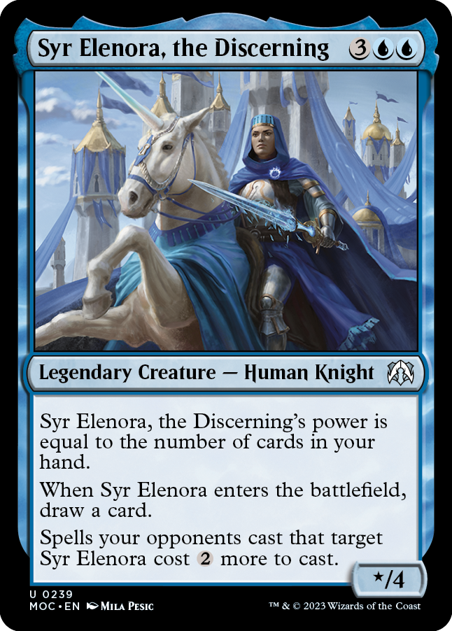 Syr Elenora, the Discerning (MOC-239) - March of the Machine Commander [Uncommon]