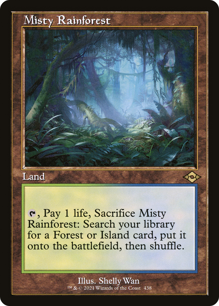 Misty Rainforest (MH2-438) - Modern Horizons 2 [Rare] Retro Frame ...