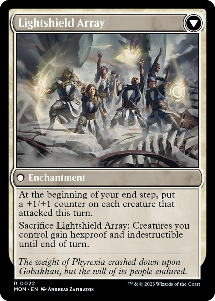 Invasion of Gobakhan // Lightshield Array (MOM-022) - March of the Machine [Rare]