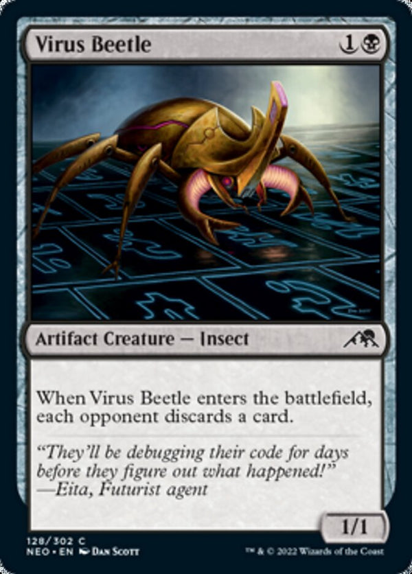 Virus Beetle (NEO-128) - Kamigawa: Neon Dynasty [Common]