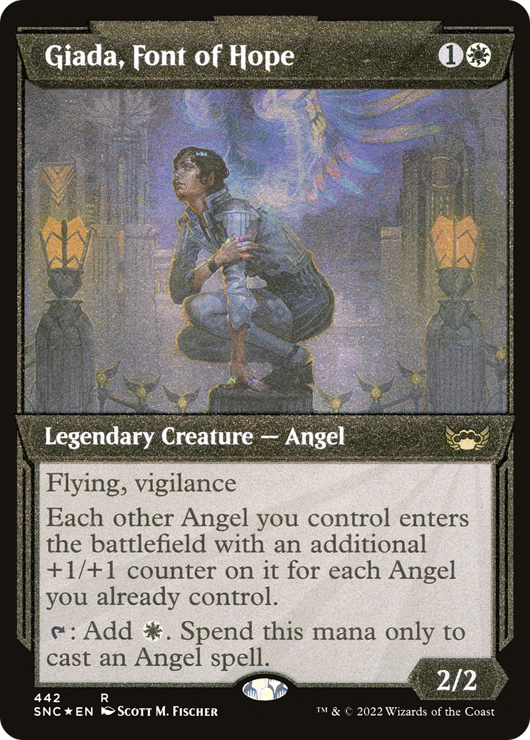 Giada, Font of Hope (SNC-442) - Streets of New Capenna: (Showcase) Etched Foil [Rare]