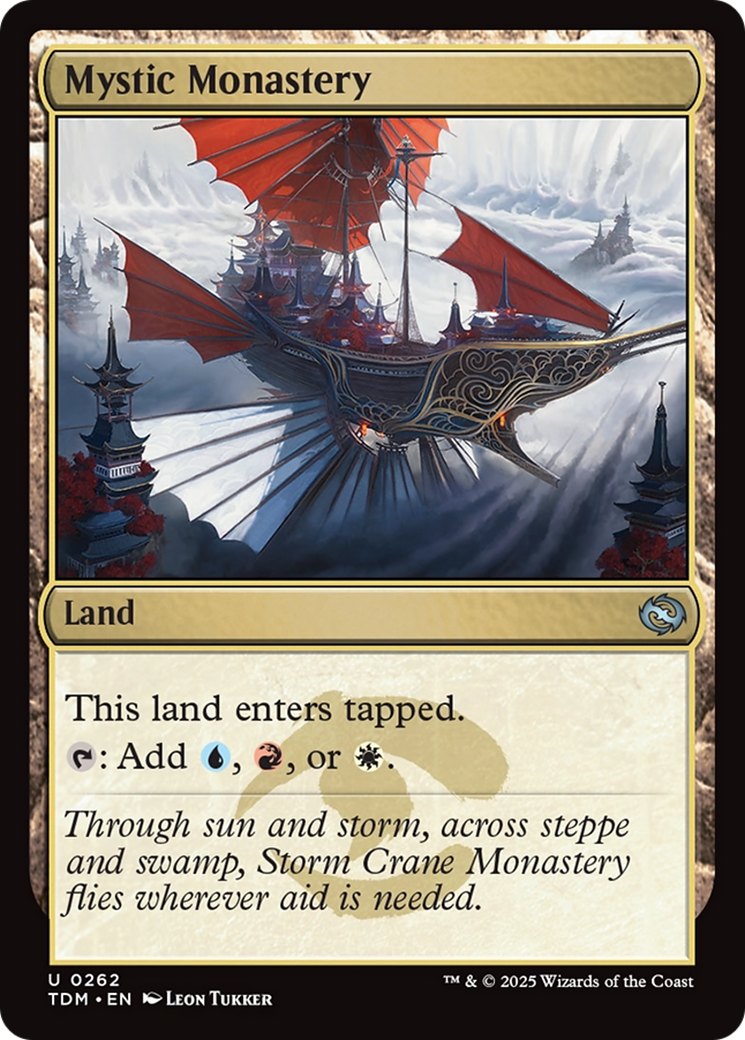 Mystic Monastery (TDM-262) - Tarkir: Dragonstorm Foil [Uncommon]