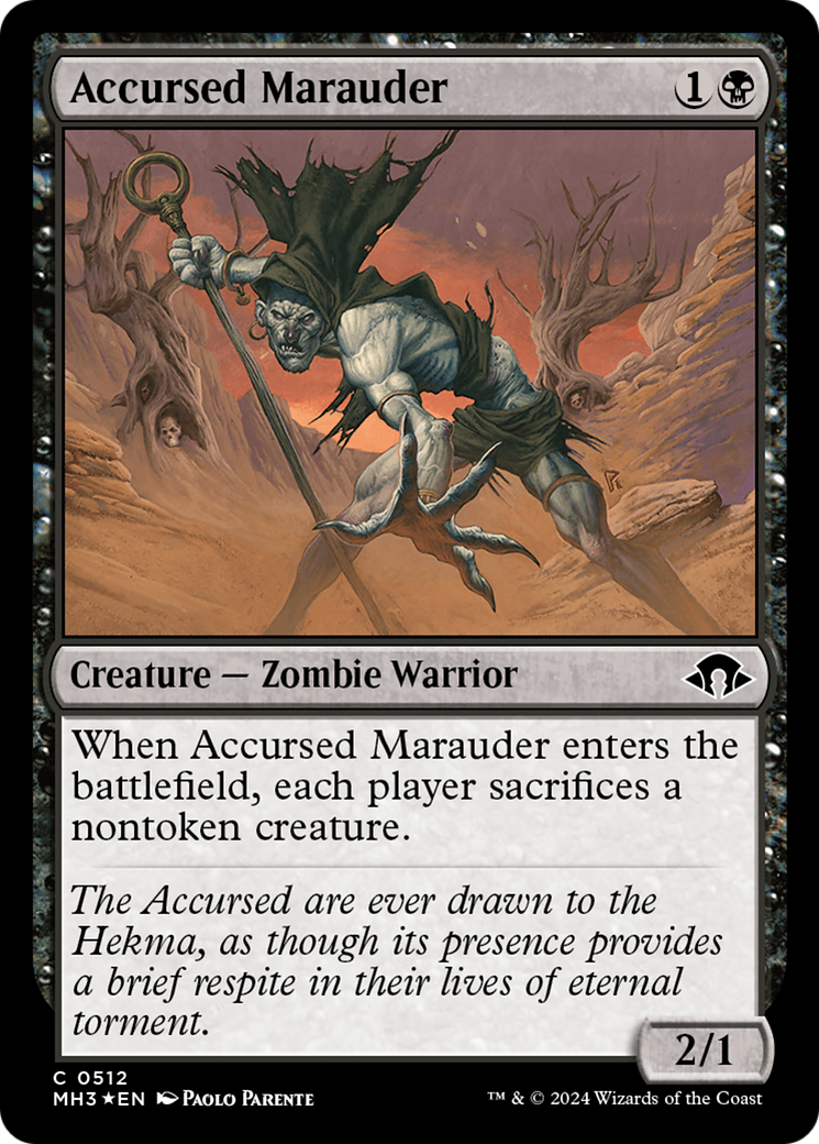 Accursed Marauder (MH3-512) - Modern Horizons 3 Foil [Common]