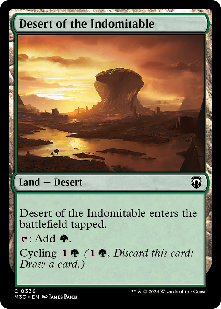 Desert of the Indomitable (M3C-336) - Modern Horizons 3 Commander Foil [Common]