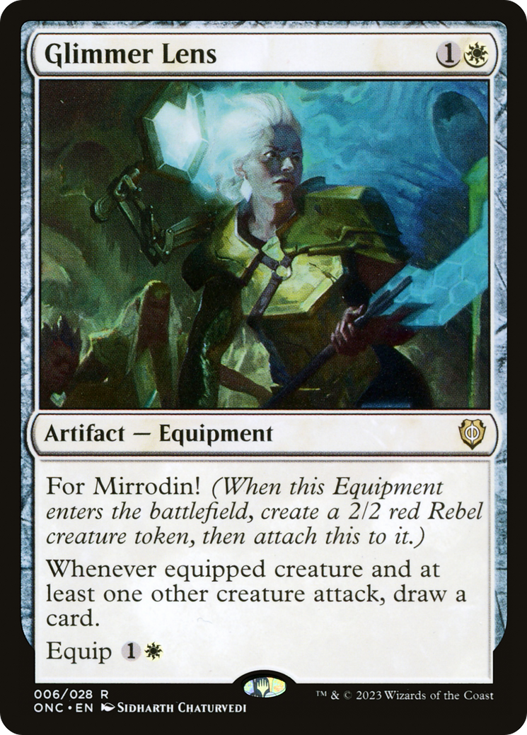 Glimmer Lens (ONC-006) - Phyrexia: All Will Be One Commander [Rare]