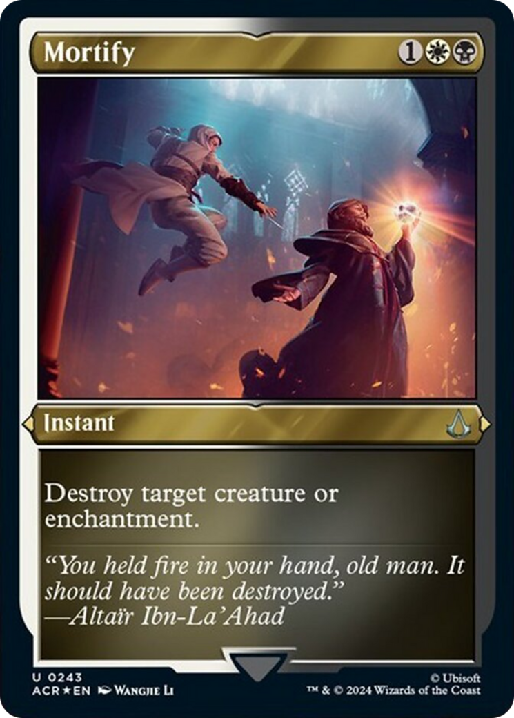 Mortify (ACR-243) - Assassin's Creed Etched Foil [Uncommon]