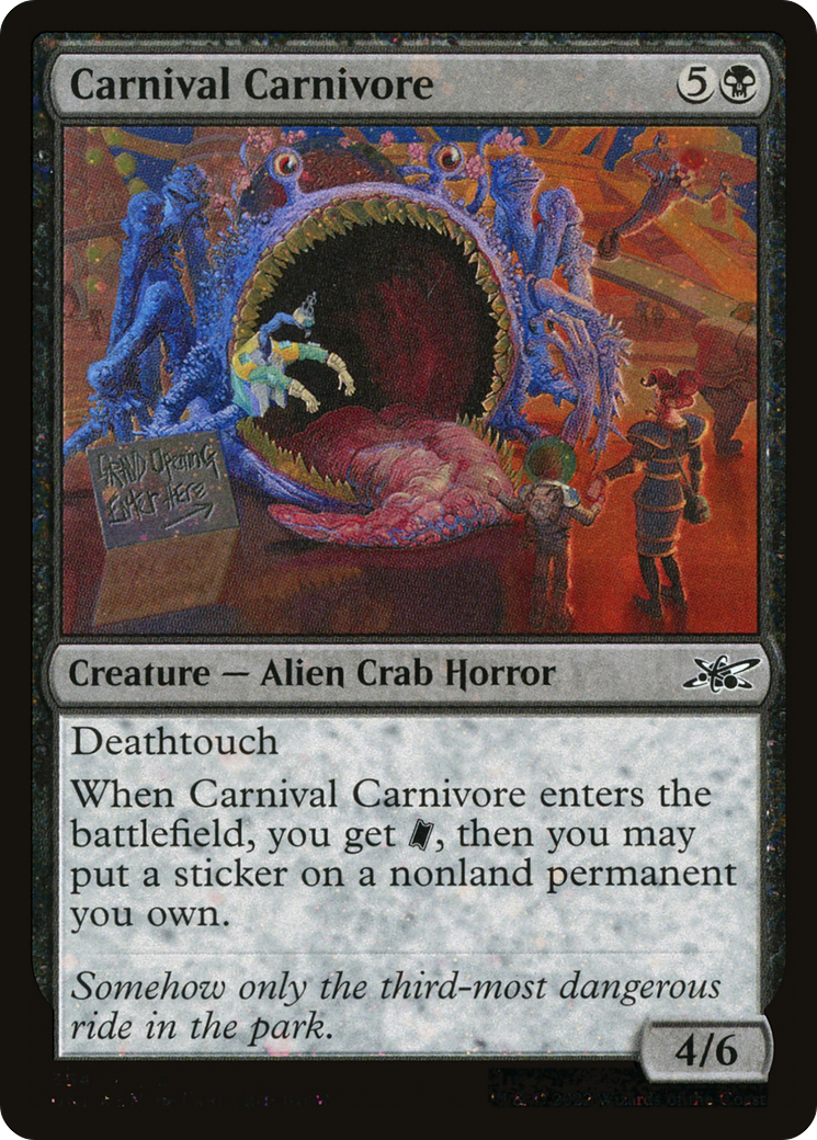 Carnival Carnivore (UNF-354) - Unfinity Galaxy Foil [Common]