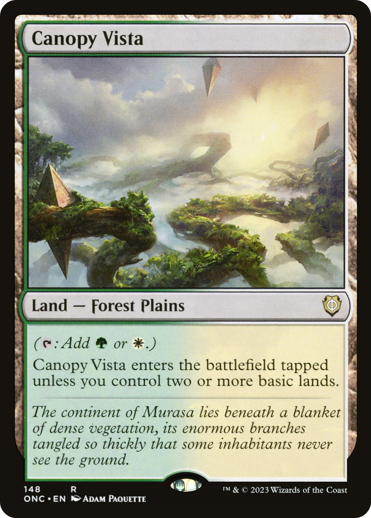 Canopy Vista (ONC-148) - Phyrexia: All Will Be One Commander [Rare]
