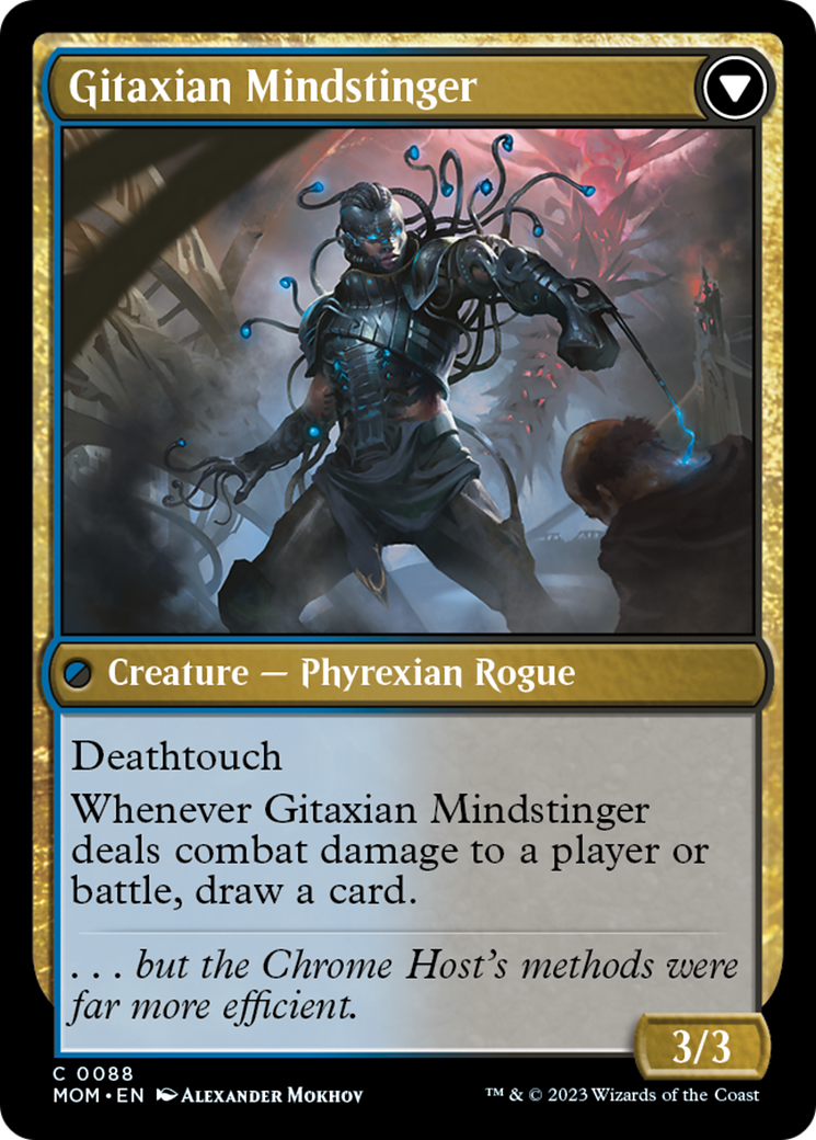 Aetherblade Agent // Gitaxian Mindstinger (MOM-088) - March of the Machine [Common]