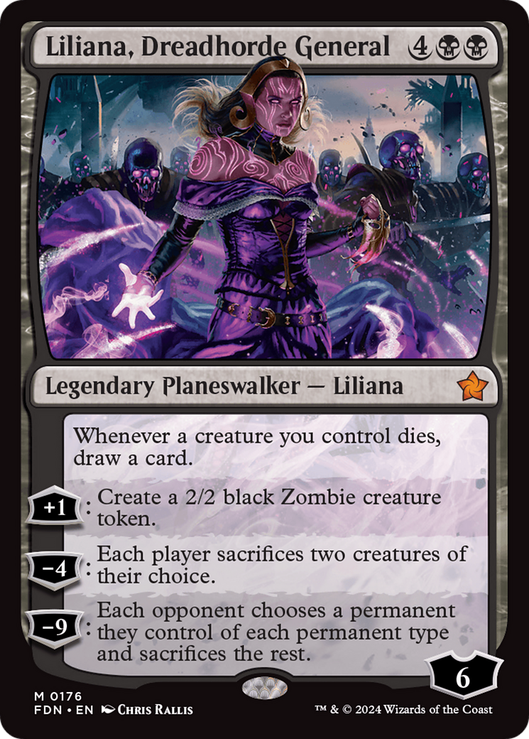 Liliana, Dreadhorde General (FDN-176) - Foundations [Mythic]