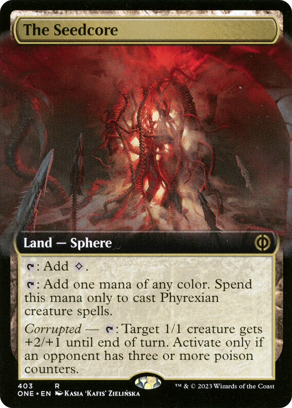 The Seedcore (ONE-403) - Phyrexia: All Will Be One: (Extended Art) [Rare]