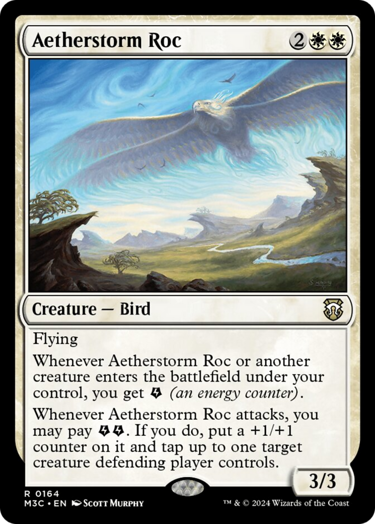 Aetherstorm Roc (M3C-164) - Modern Horizons 3 Commander Foil [Rare]