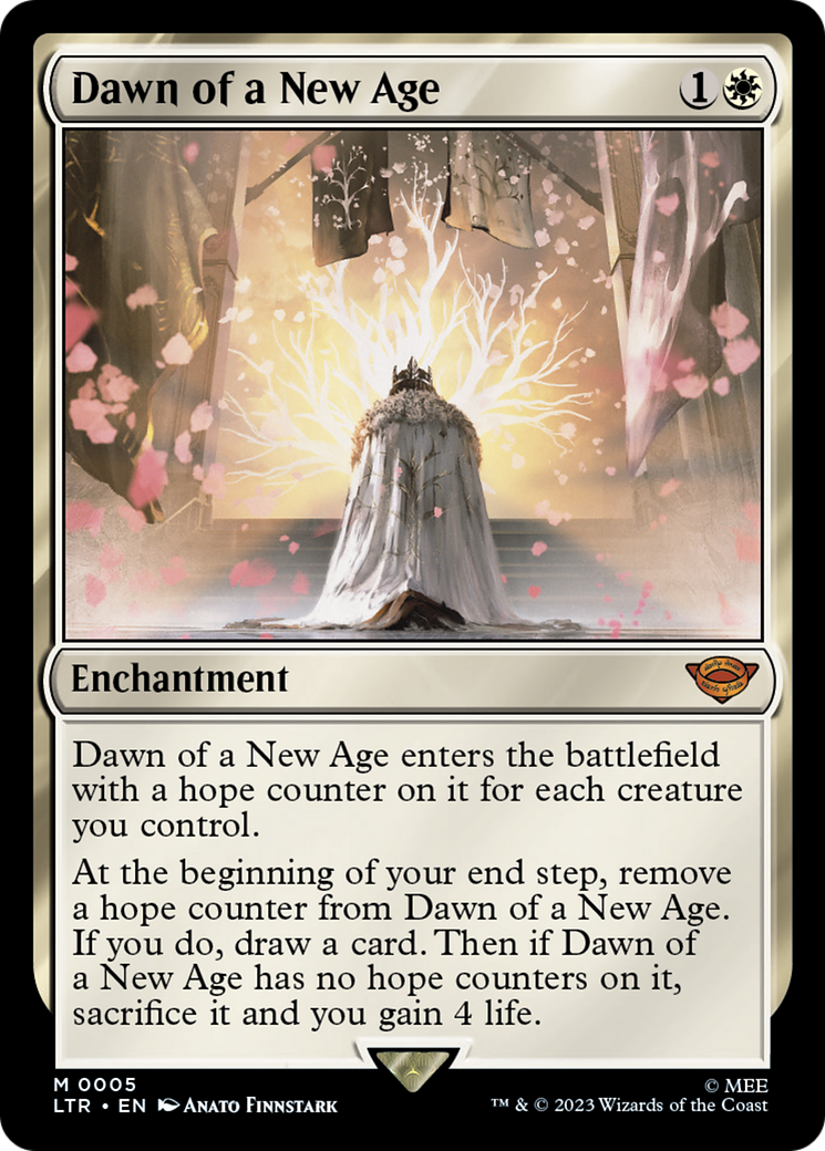 Dawn of a New Age (LTR-005) - The Lord of the Rings: Tales of Middle-earth Foil [Mythic]