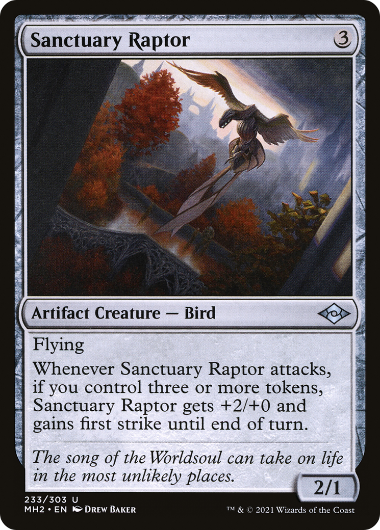 Sanctuary Raptor (MH2-233) - Modern Horizons 2 Foil [Uncommon]