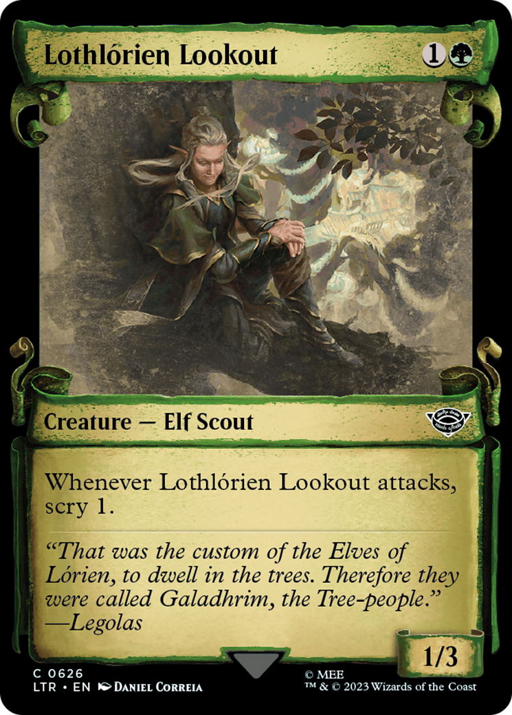 Lothlórien Lookout (LTR-626) - The Lord of the Rings: Tales of Middle-earth: (Showcase) Scroll [Common]