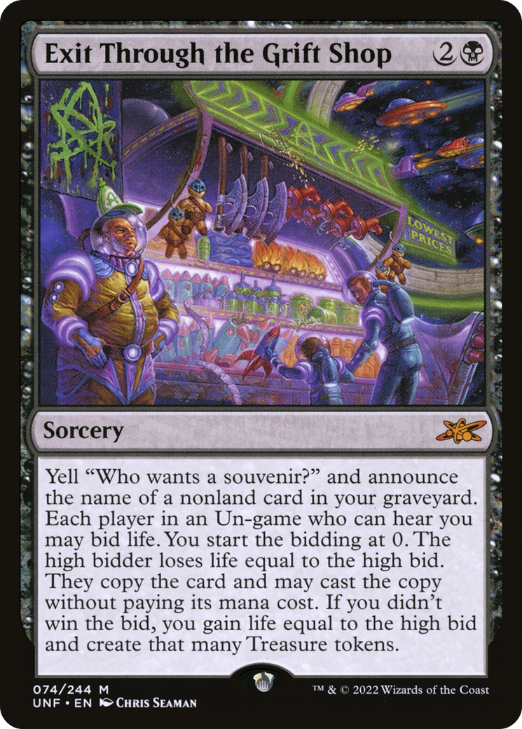 Exit Through the Grift Shop (UNF-074) - Unfinity Foil [Mythic]