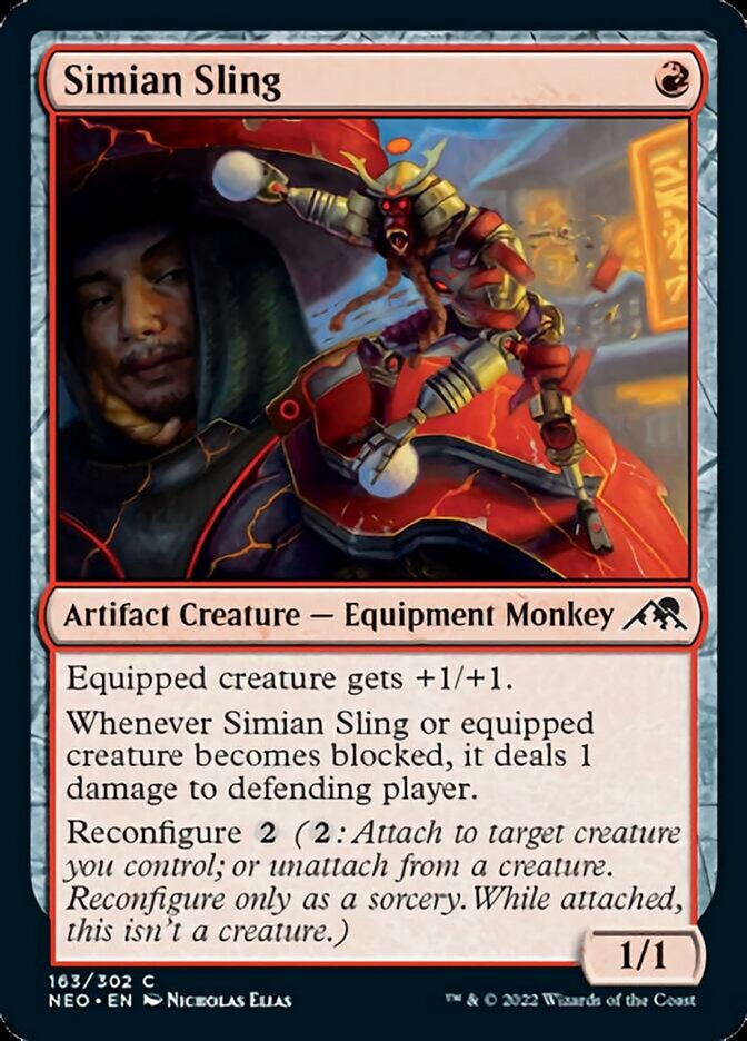Simian Sling (NEO-163) - Kamigawa: Neon Dynasty [Common]