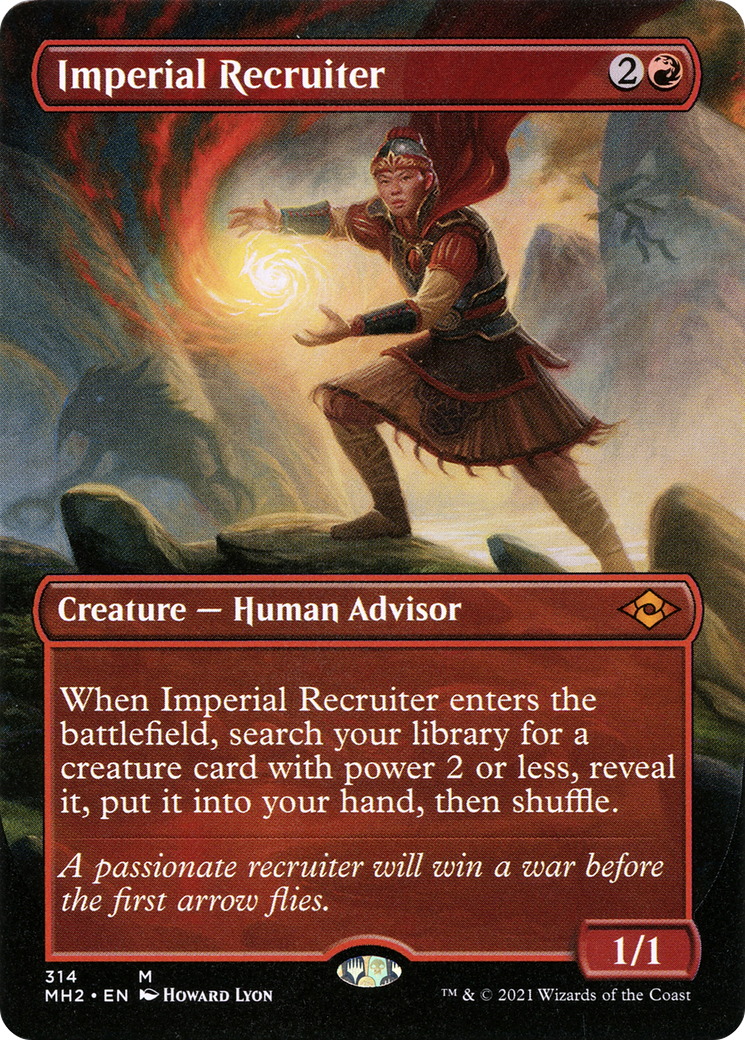 Imperial Recruiter (MH2-314) - Modern Horizons 2 (Borderless) Foil [Mythic]