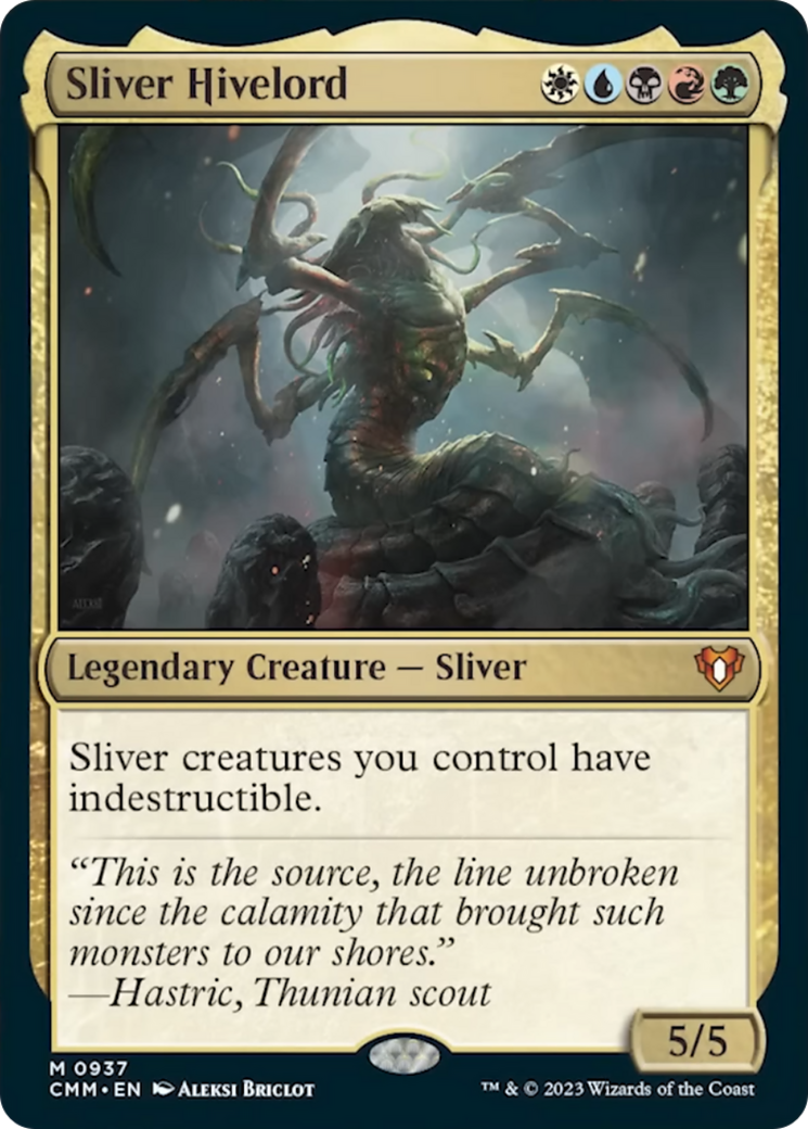 Sliver Hivelord (CMM-937) - Commander Masters [Mythic]