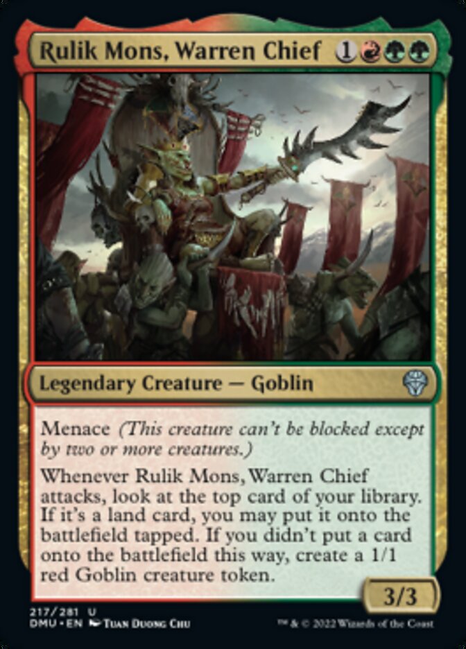 Rulik Mons, Warren Chief (DMU-217) - Dominaria United [Uncommon]