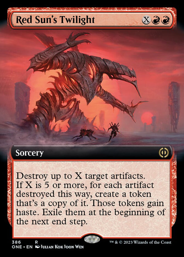 Red Sun's Twilight (ONE-386) - Phyrexia: All Will Be One: (Extended Art) [Rare]