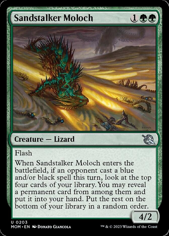 Sandstalker Moloch (MOM-203) - March of the Machine [Uncommon]