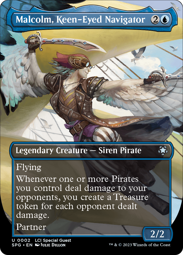 Malcolm, Keen-Eyed Navigator (SPG-002) - Special Guests (Borderless) [Uncommon]