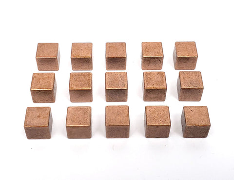 Top Shelf Gamer - Copper Metal Cubes (set of 15)