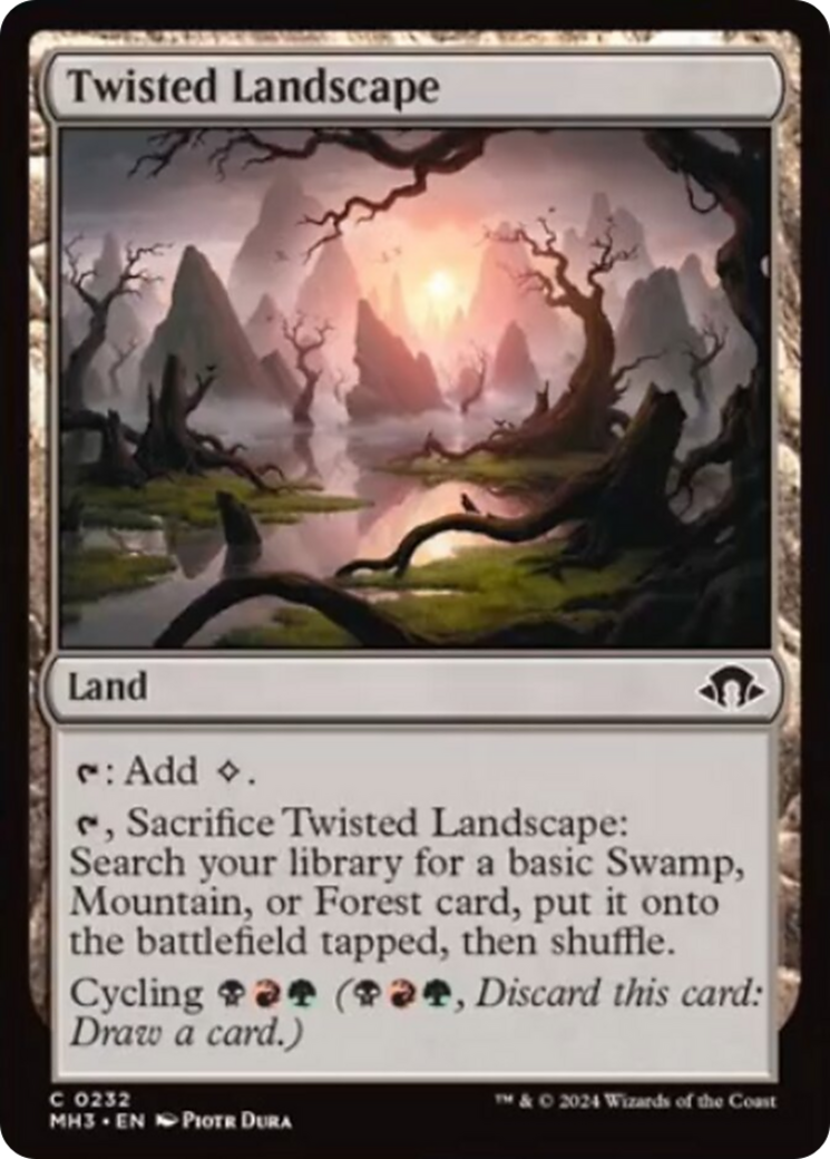 Twisted Landscape (MH3-232) - Modern Horizons 3 [Common]
