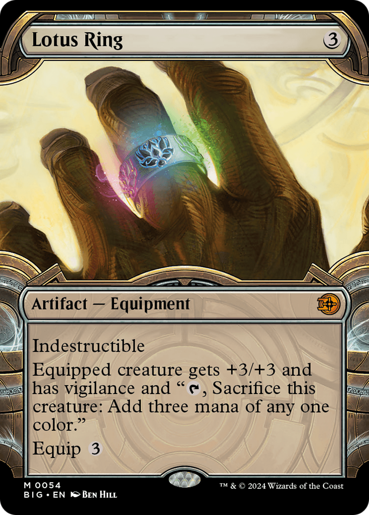 Lotus Ring (BIG-054) - The Big Score: (Showcase) Foil [Mythic]