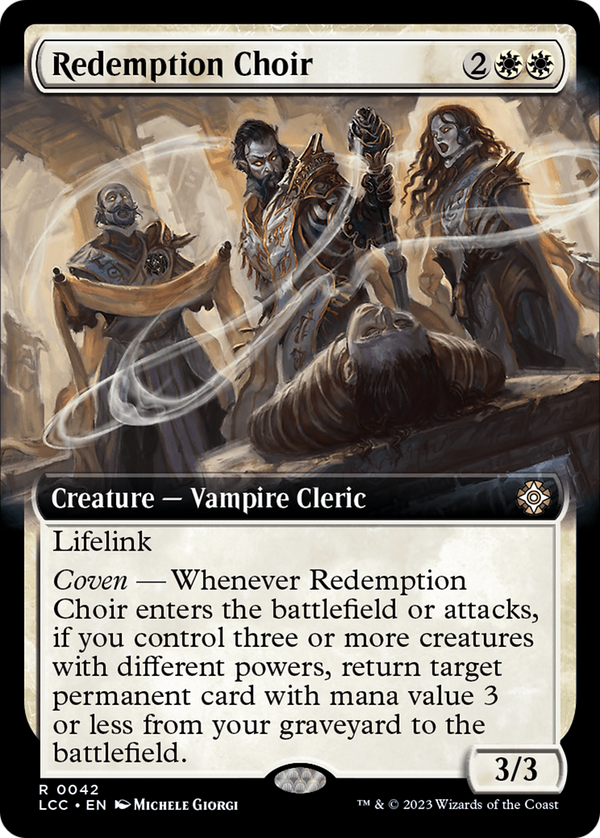 Redemption Choir (LCC-042) - The Lost Caverns of Ixalan Commander: (Extended Art) [Rare]