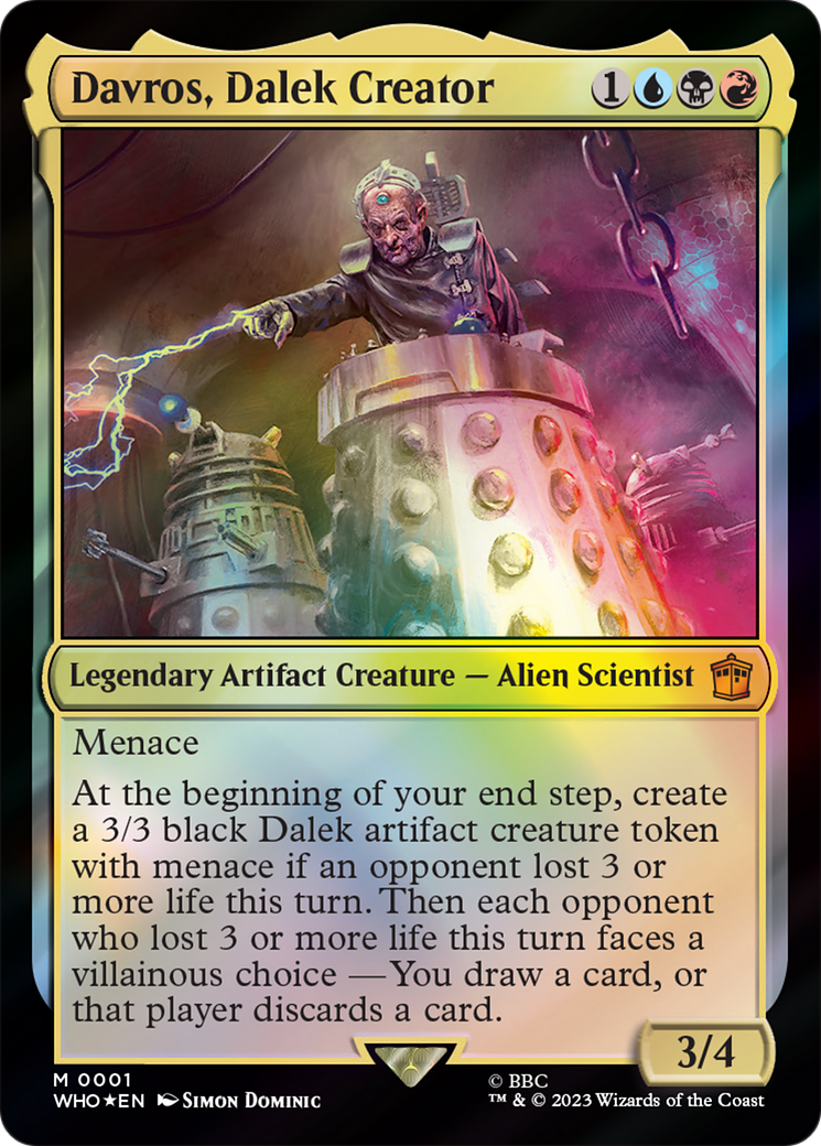Davros, Dalek Creator (WHO-001) - Doctor Who Foil [Mythic]