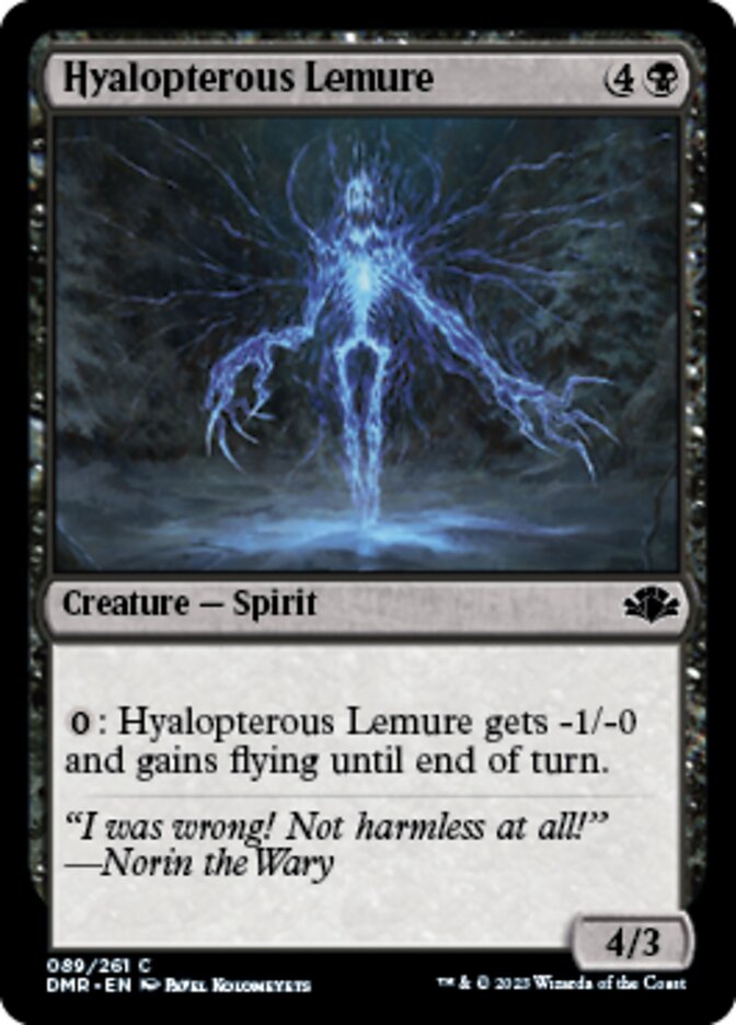 Hyalopterous Lemure (DMR-089) - Dominaria Remastered [Common]
